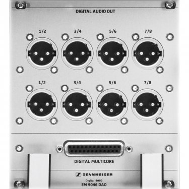 湖北森海塞尔 EM 9046 DAO 数字输出模块 Sennheiser 无线话筒系统 多通道音频接收机