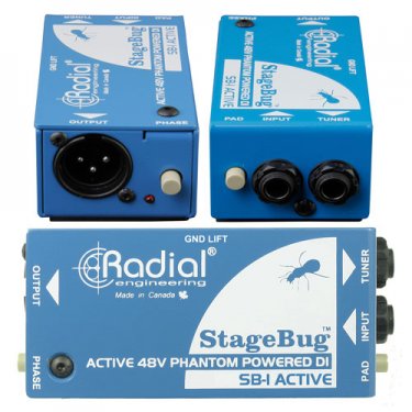 湖北Radial,SB-1,现场电声乐器原声有源DI直插盒,有源DI盒,有源音频处理器,多媒体转接