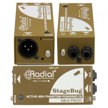 湖北Radial,SB-4,立体声有源DI直插盒,有源DI盒,有源音频处理器,多媒体转接盒,主动式