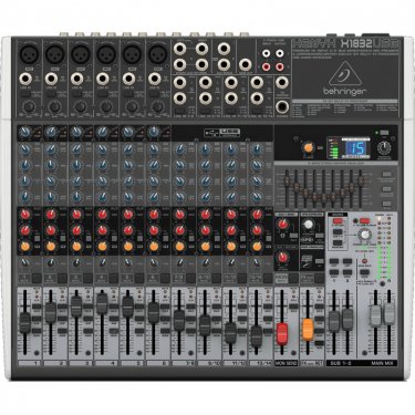 湖北百灵达 Behringer X1832USB 模拟调音台 USB声卡调音台 直播K歌调音台