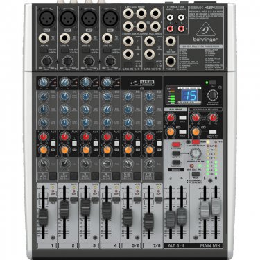 湖北百灵达 Behringer X1204USB 模拟调音台 USB声卡调音台 直播K歌调音台