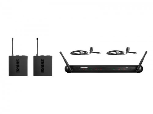 湖北Shure 舒尔 SVX188/CVL 双领夹式话筒系统 胸麦 一拖二无线话筒