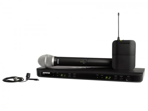 湖北Shure 舒尔 BLX1288/CVL 无线麦克风  BLX1288/CVL 双通道无线领夹+手持话筒系统