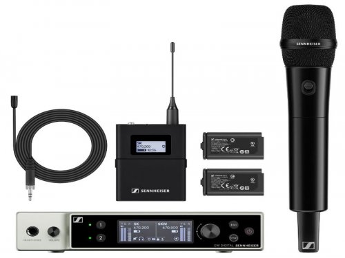 湖北森海赛尔 EW-DX MKE2-835-S SET 一拖二无线麦克风 教学会议舞台演出直播无线话筒